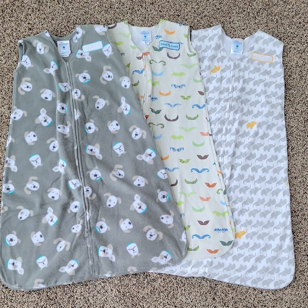 Halo Kids Pajamas Sleep Sacks - Gray, Cream, White